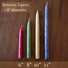 Candlestock Beeswax Taper Candles – Standard 7/8" Diameter, Pure 100%