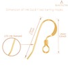 BEADNOVA Earring Hooks 4pcs 14k Gold Filled Earring Kits with
