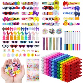 BFZMSLY 200Pcs Cheer Pins Making Kit, Spirit Clothes Clips Craft Set, Bulk Gift for Cheerleading Team