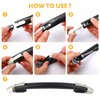 Housoutil 2 pieces suitcase handle, replacement luggage handle, 21 cm,