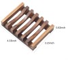 Vowupt 2PCS Wooden Soap Dish Self-Draining Holder Tray for Bathroom
