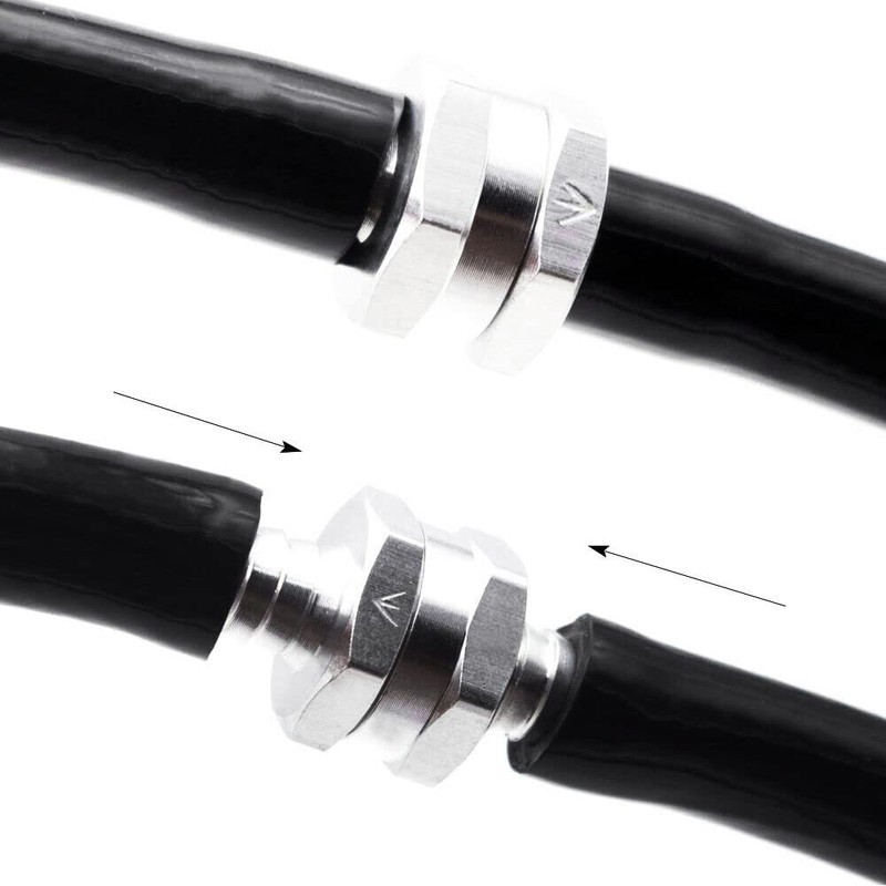 10mm Aluminum One-Way Non-Return Check Valve Fuel Water Gas/Air Vacuum