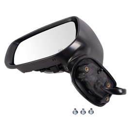 TRQ Left Mirror with Heat with Housing Turn Signal without Blind Spot Indicator Drivers Side Compatible with 2017-2019 Subaru Impreza SU1320156 SU1320178