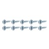 Allstar Performance Body Bolt 1-1/8in 10pk Silver