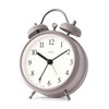 Acctim Haven Analogue Faux Double Bell Small Alarm Clock (Mocha)