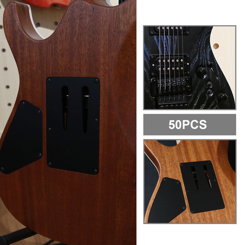 ECSiNG 50PCS Electric Guitar Pickguard Screws Electric Bass Scratchplate Mounting