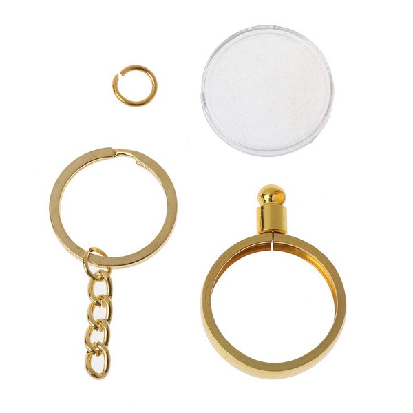 JOYKK 27 mm Commemorative Coin Holder Key Ring Locket Souvenir