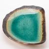 Mino Ware K51229 Long Plate, Half Moon Shape, Approx. 8.3