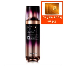 Tonymoly 바이오이엑스 셀 펩타이드 토너+사은품/골드24k 스네일 마스크팩 5매(정가일만원상당)증정 BioEx Cell Peptide Toner + Free Gift / Gold 24K Snail Mask Pack 5 Sheets (Worth 10,000 Won) Given as a Gift