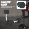 MADOG Hex-Dumbbells, Rubber Coated Cast Iron Dumbbell Set, Hand Weights