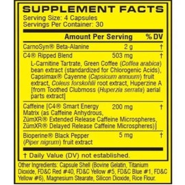 C4 RIPPED 120 CAPSULAS