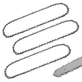 KtbeYTi Pack of 3 Saw Chains 16 Inch 59TG Mini Chainsaw Chain Replacement Chain for Cordless Chainsaw for Cutting Branches in the Garden