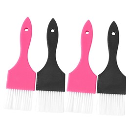 TOVINANNA 4pcs Professional Hair Dyeing Brushes Soft Bristle Tinting Combs for Salon Home Use Comfortable Grip Hair Coloring Accessories Random Colors for Easy Application