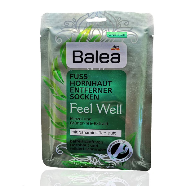Balea Feel Well Callus Removal Socks, 1 Pair (1 x Pack of 2 Socks)