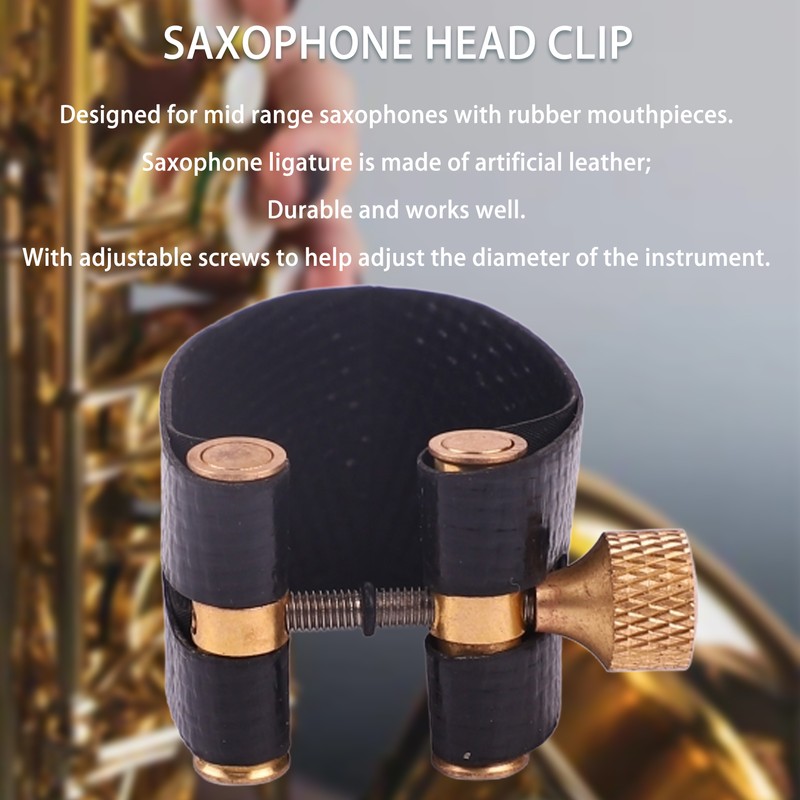 Saxophone Ligature Fastener Adjustable Screw Uniform Sound Sax Ligature Replacement