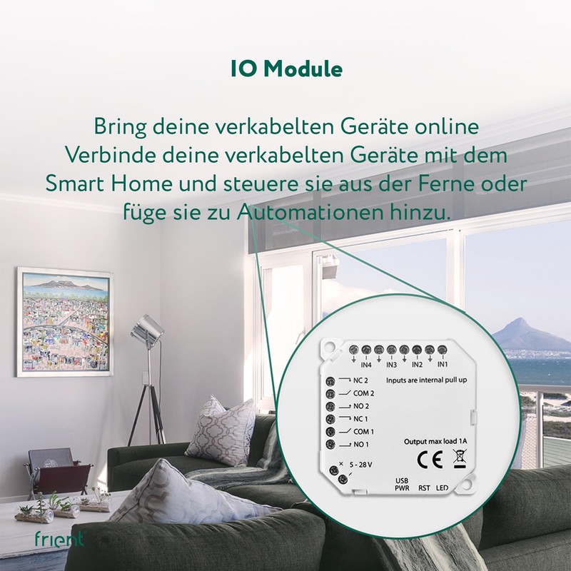 frient IO Module | Input/Output Module | Smart Home Connectivity