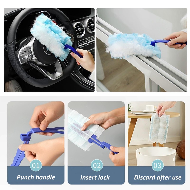 Pack of 15 Duster Replacement Head, Electrostatic Duster Replacement Head,
