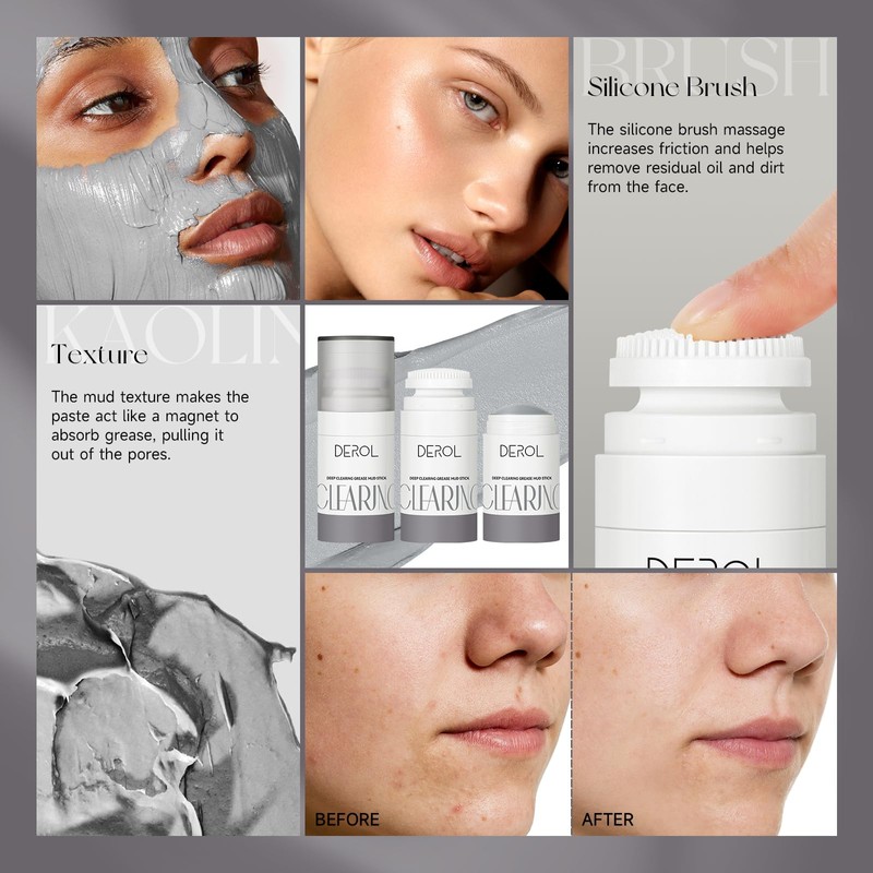 Deep Cleansing Mud Mask Stick - 45g Large Capacity with