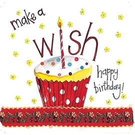 ALEX CLARK Happy Birthday Make A Wish Card