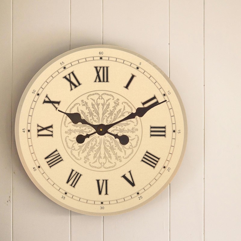 OSALADI Wall Clock Face Replacement Aluminum Round Clock Dial Roman