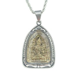 Buddhist Bodhisattva Crystal Pendant and Necklaces (3, 24")