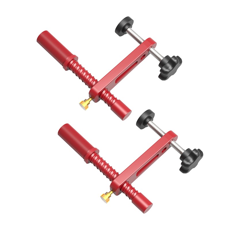 2PCS Bench Dogs Clamp 19mm Red Color Adjustable MFT Table