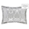 Catherine Lansfield Damask Jacquard Quilted Pillow sham Pillowcase Pair Silver