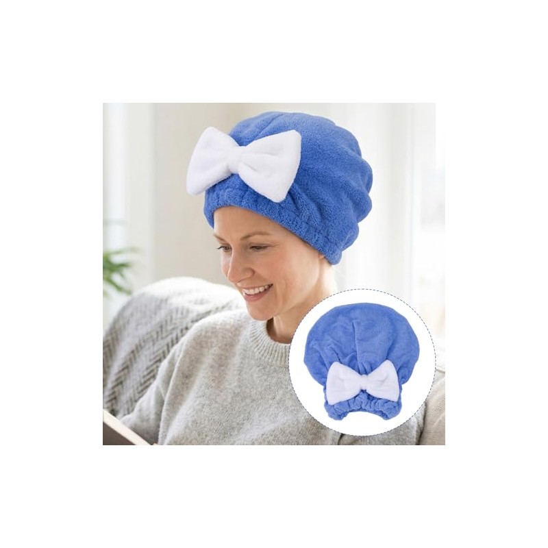 2 toallas de pelo para mujer, gorras de microfibra suave