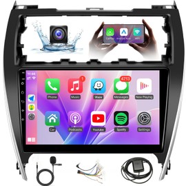 Leadfan Android Car Radio for Toyota Camry 2012 2013 2014 Stereo with Wireless CarPlay Android Auto, 10.1 inch IPS Touch Screen for Camry Head Unit GPS Bluetooth WiFi SWC Mirrorlink FM+Backup Camera