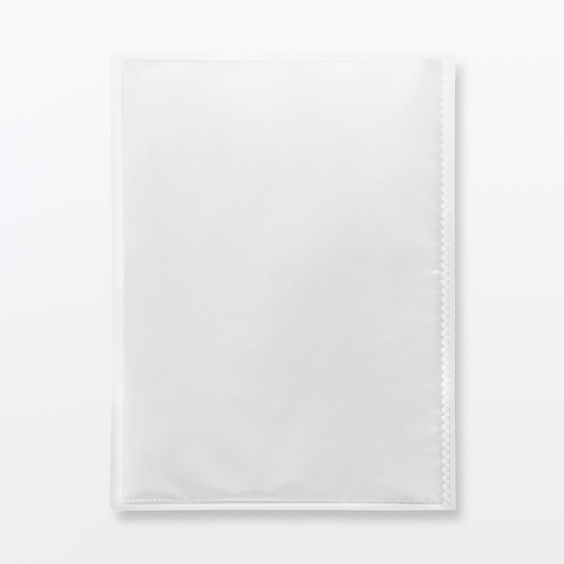 MUJI 38701422 Polypropylene Slim Clear Holder for Portability, A4, 20