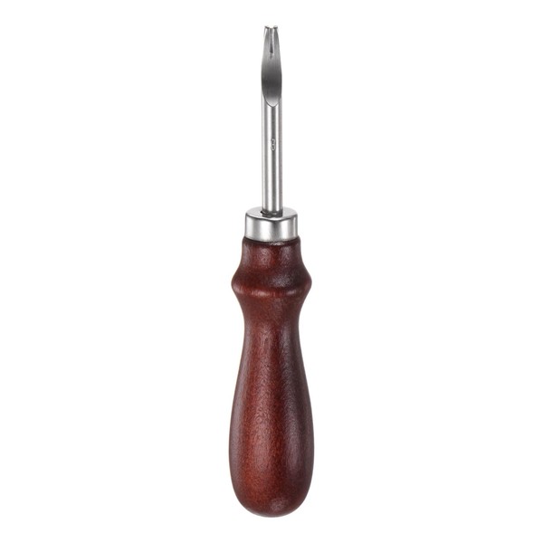 sourcing map Leather Edge Bevelers Tool 3# 1.2mm Steel Skiver