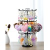 MyGift 3 Tier Classic Matte Black Metal Jewelry Tree with