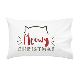 Oh, Susannah Meowy Christmas Pillowcases - Standard Size Pillow Case (1 20x30 inch, Black)