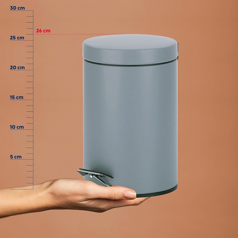 kela Cosmetic bin Polino of Metal 3L in Bright Grey,