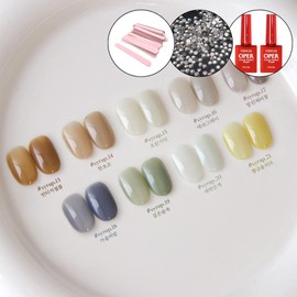classic nail Yogurt Gel Vintage Film Syrup Gel 9 Type Set + 2 Top Gels / 요거트젤 빈티지필름 시럽젤 9종 세트+탑젤2개