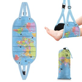 Airplane Foot Hammock,Ultimate Comfort Footrest for Plane Travel,Airplane Foot Rest,Travel Foot Hammock,Portable and Foldable Design for Travel Friendly Design