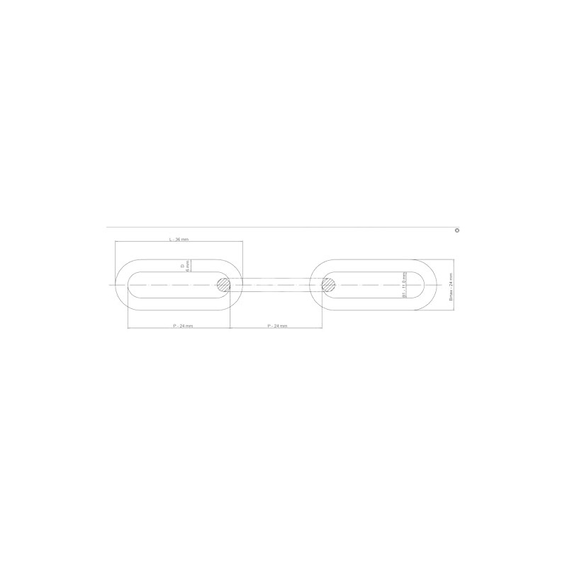 1 Metre (6mm) Galvanised Steel Chain Heavy Duty Durable Security