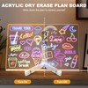 LED Note Board with 7 Colors, 12"x8" Lumiboard Led Drawing