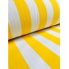 Yellow White Striped Fabric - Stripes Curtain Upholstery Material 140cm