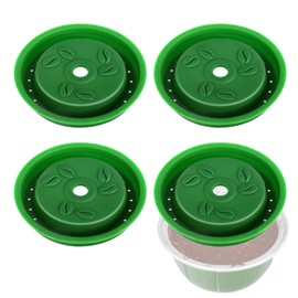 Vertuo Reusable Pod Lids，Reusable Coffee Capsule Lids for Vertuo Pods, BPA-Free,Vertuo Pods Lid for Nespresso Vertuo Pods(4PCS)