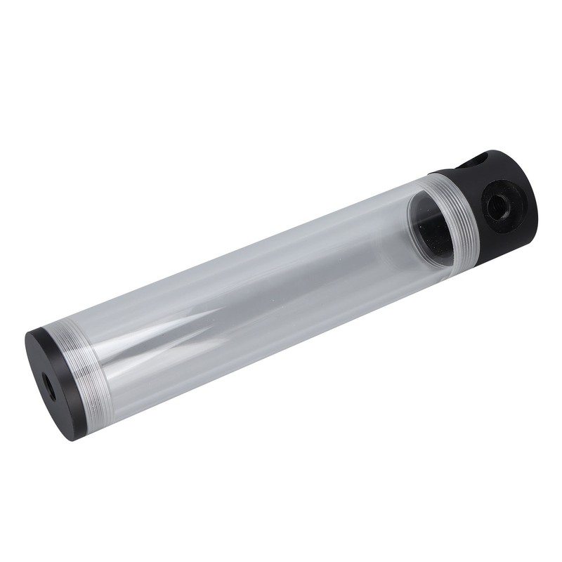 240mm Reservoir Water Cooling Cylindrical 4 Holes G1/4 Thread Acrylic