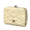 Sybilla 5470440 Sombra Bi-Fold Wallet Coin Purse, Flower Pattern, Cowhide
