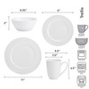 Mikasa Trellis Bone China 16-Piece Dinnerware Set, Service for 4,