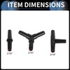 INFINAUTO Plastic Hose Barb Fittings, 3/16" Stright Barb Connector T