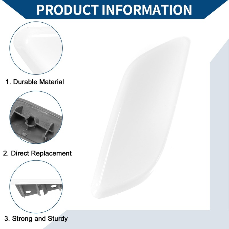 Hihaha Front Right Side Bumper Headlight Washer Nozzle Cover Cap
