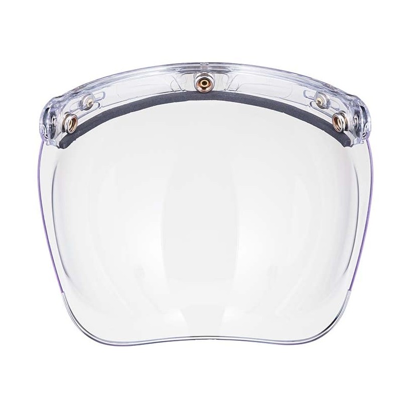 TT&CO. Shield Bubble Shield Clear Jet Helmet, Full Face, Vintage,