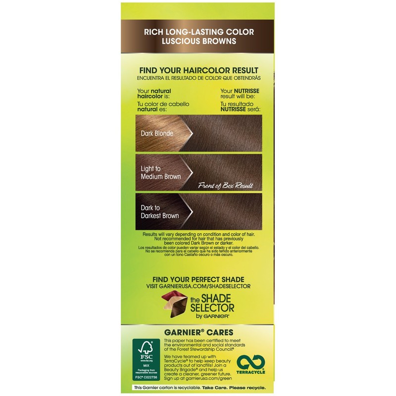Garnier Nutrisse Nourishing Hair Color Creme, 51 Medium Ash Brown
