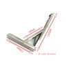304 Stainless Steel Foldable Heavy Duty Shelf Bracket Wall Mounted