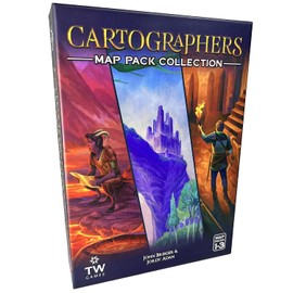Thunderworks Games: Cartographers Map Pack Collection – El Juego de mapas de expansión Contiene Nebblis, Affril y Undercity, de 10 a 75 Jugadores, de 30 a 45 Minutos
