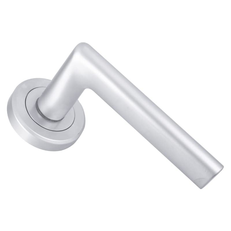 Serozzetta Eden Door Handles on Round Rose - Satin Chrome